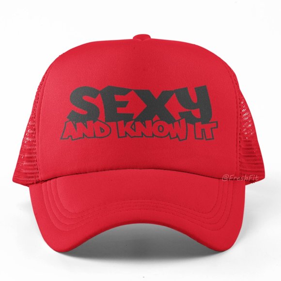Accessories | Sexy And Know It Foam Trucker Hat Mesh Snapback Cap Red
